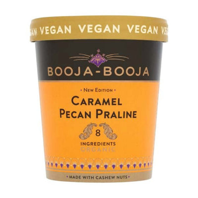 Booja-Booja Organic Ice Cream - Caramel Pecan Ice Cream 465ml - FROZEN