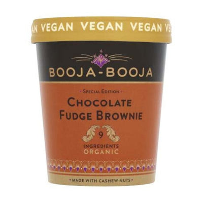 Booja-Booja Organic Ice Cream - Chocolate Fudge Brownie 465ml - FROZEN