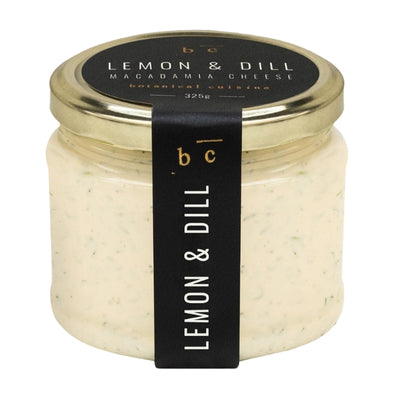 Botanical Cuisine Lemon & Dill Macadamia Cheese 325g - CHILLED