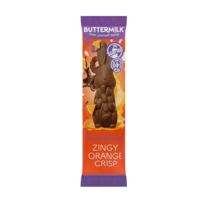 Buttermilk Zingy Orange Crisp Easter Bunny Choc Bar 35g