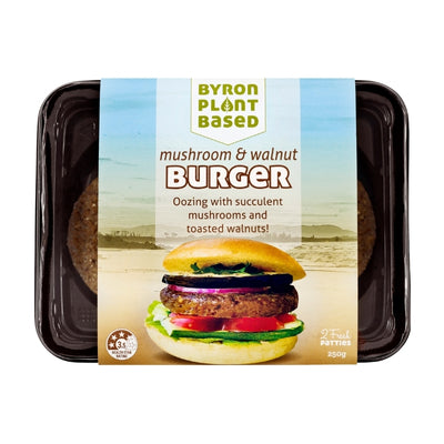 Byron Plant Based Mushroom & Walnut Burger 250g