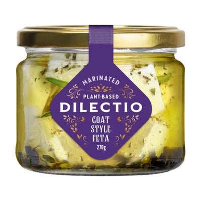 Dilectio Vegan Marinated Goat Style Cheese 320g - CHILLED