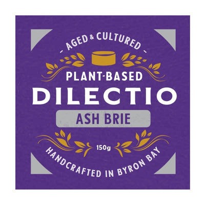 Dilectio Vegan Ash Brie Cheese 150g - CHILLED