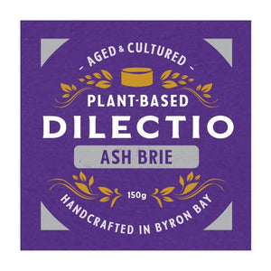 Dilectio Vegan Ash Brie Cheese 150g - CHILLED