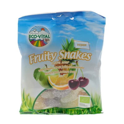 Eco Vital Sour Fruity Snakes 100g