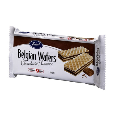 Eskal Belgian Chocolate Wafers - Reduced Sugar 200g (GF)