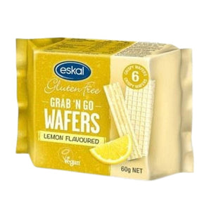 Eskal Belgian Lemon Wafers - Grab n Go 60g (GF)