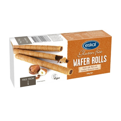 Eskal Wafer Rolls - Hazelnut Cream 100g (GF)