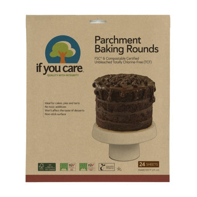 If You Care Parchment Baking Rounds 23cm 24 Sheets