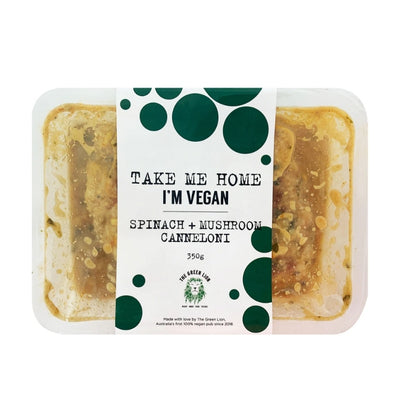 Green Lion Meals - Spinach and Mushroom Cannelloni 350g