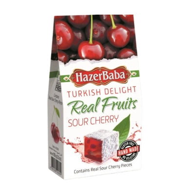 Hazerbaba Turkish Delight – Sour Cherry 100g