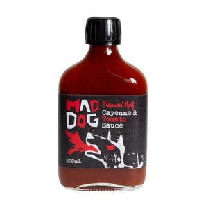 Mad Dog Sauces - Flamin Hot Cayenne and Tomato Sauce 200ml