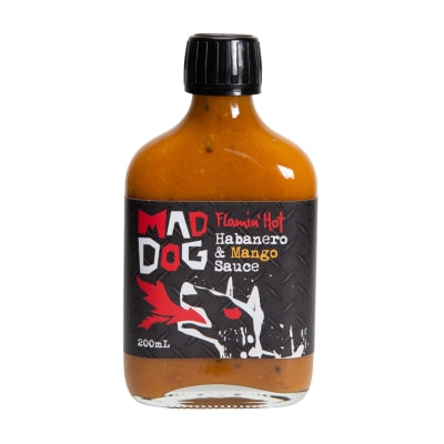 Mad Dog Sauces - Flamin Hot Habanero and Mango Sauce 200ml