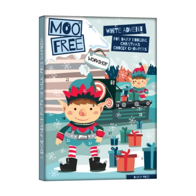 Moo Free Advent Calendar - White Choc 70g