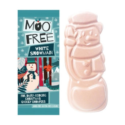 Moo Free White Choc Dairy Snowmen 32g