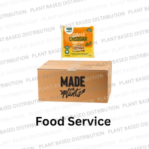 Made With Plants Cheddar Slices - FOOD SERVICE (500g)