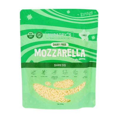 Nudairy's Mozzarella Style Cheese Shreds 300g