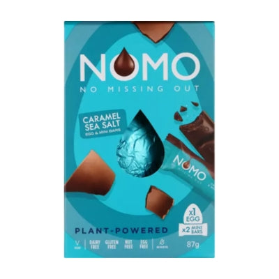 Nomo Caramel Sea Salt Choc Egg & 2 Mini Bars 87g