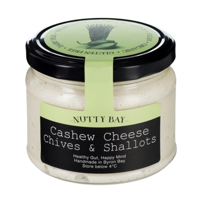 Nutty Bay Cashew Cheese - Chives & Shallots 270g