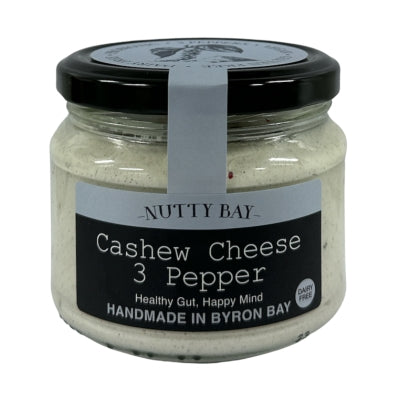 Nutty Bay Cashew Cheese - Three Pepper 270g