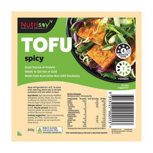 Nutrisoy Tofu - Spicy Tofu 200g - CHILLED