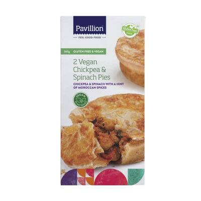 Pavillion Gluten Free Vegan Chickpea & Spinach Pies 360g