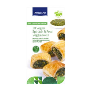 Pavillion Gluten Free Vegan Spinach Feta Rolls 400g