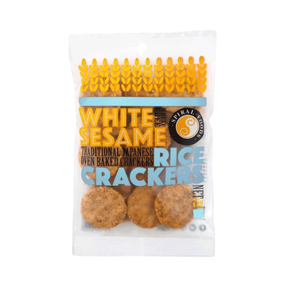 Spiral Foods Rice Crackers - Sesame White 75g