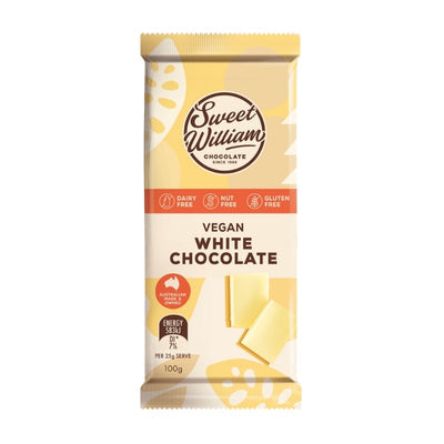 Sweet William White Chocolate Bar 100g