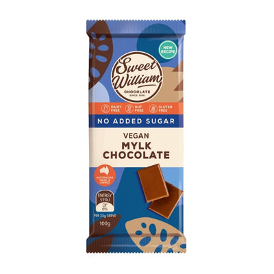 Sweet William Mylk Chocolate (No Added Sugar) 100g