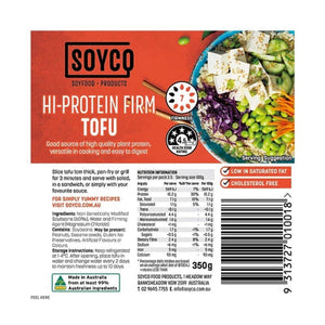 Soyco Tofu - Hi-Protein Firm Tofu 350g - CHILLED