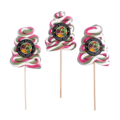 The Natural Candy Shop Lollipops - Christmas Tree Swirl 85g