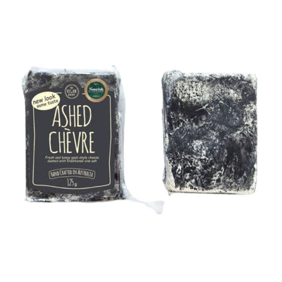 The Vegan Dairy Ashed Chevre 125g - CHILLED