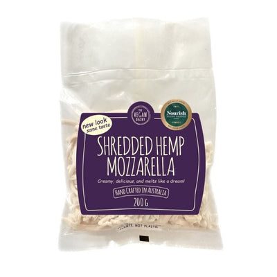 The Vegan Dairy Shredded Hemp Mozzarella 200g - CHILLED