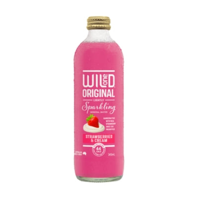 Wild One Lightly Sparkling Mineral Water - Strawberries & Cream 345ml