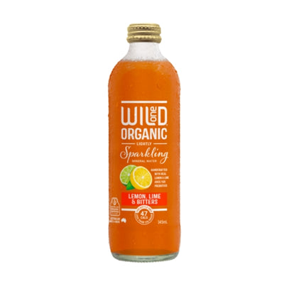 Wild One Lightly Sparkling Mineral Water - Lemon, Lime & Bitters 345ml